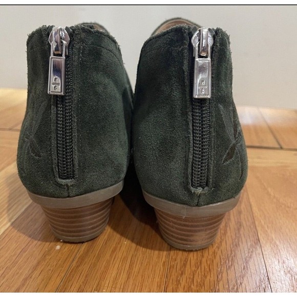 Kenneth Cole Reaction Side Gig Women's Embroidered Green Ankle Bootie Size 10 - Picture 9 of 12